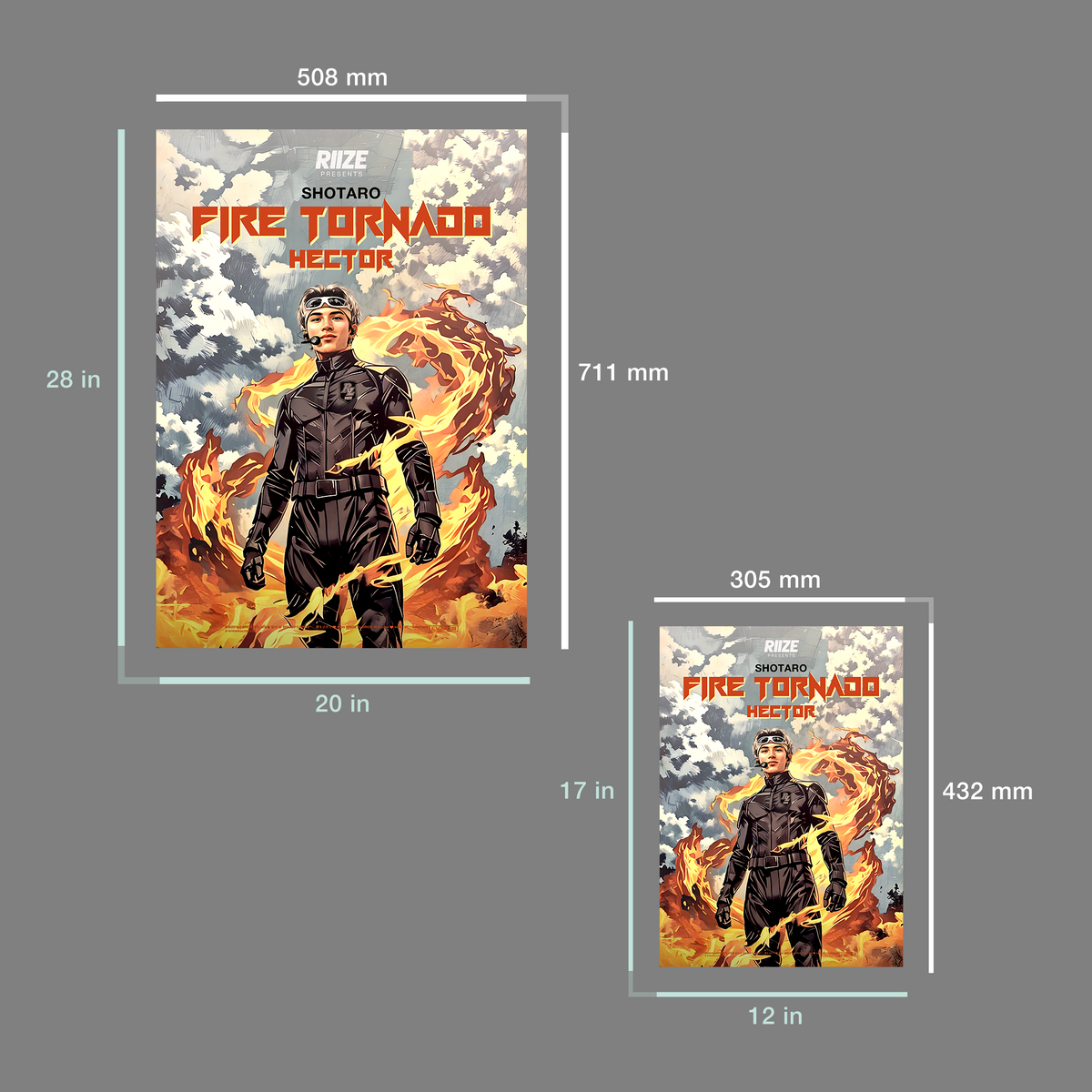 의 토네이도 먹터 포스터 - 쇼타로 - RIIZE