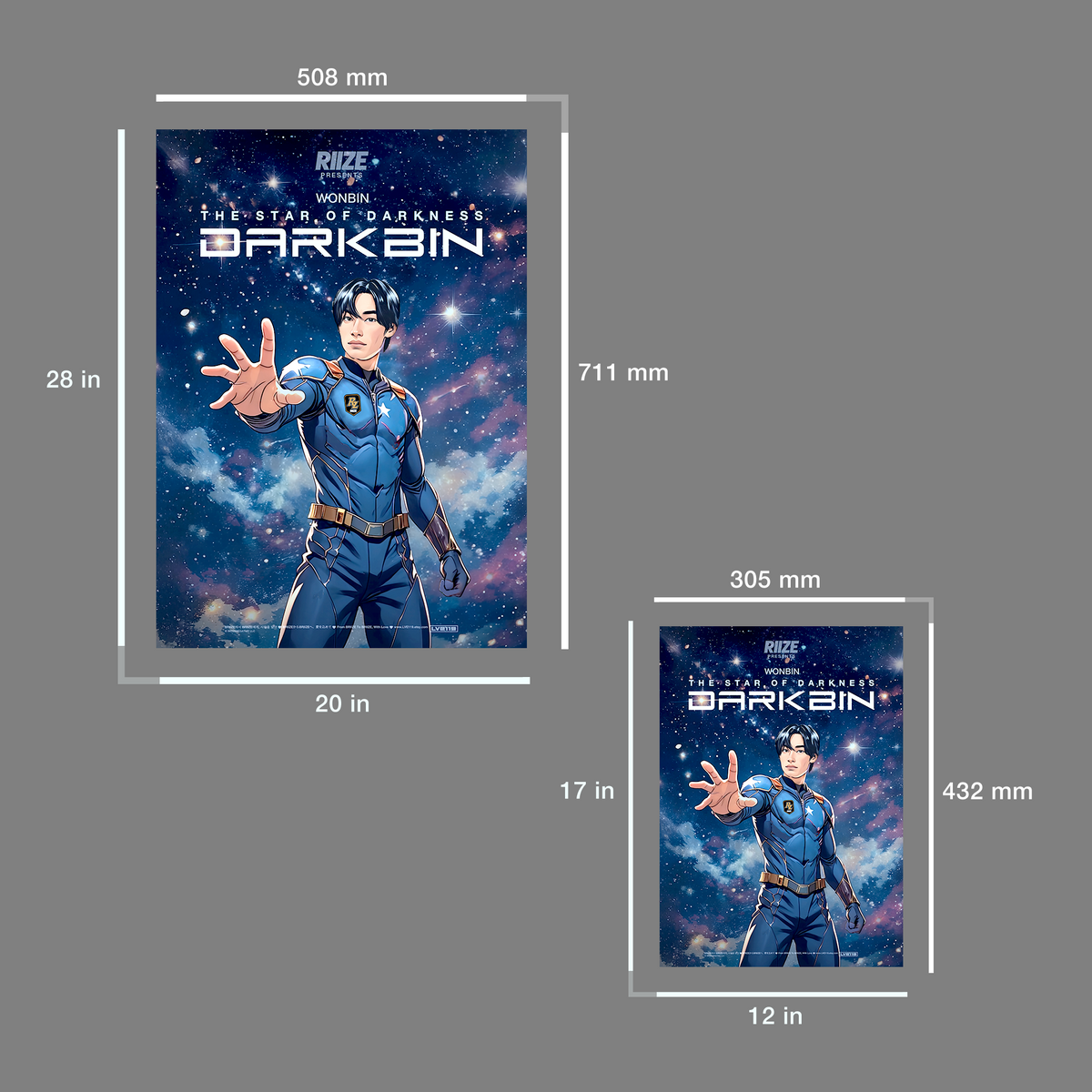 다크빈 포스터 - 원빈 - RIIZE